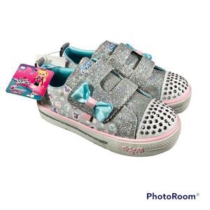 Girls' S Sport By Skechers Micaela Heart Print Performance Sneakers size 8